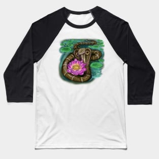 Cobra Lotus-Chinese Year of the Snake Baseball T-Shirt